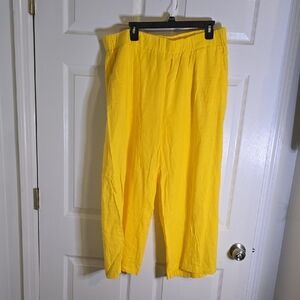 Cupio Women Bright Yellow Chinos
